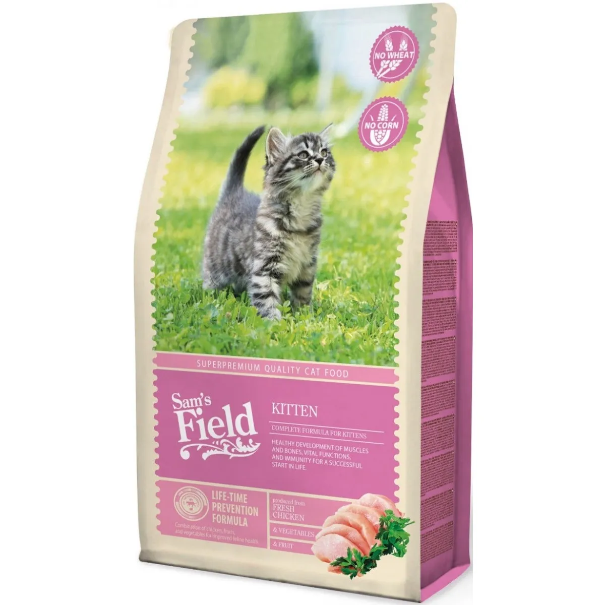 Sam's  Field сухой корм для котят, 2,5 кг