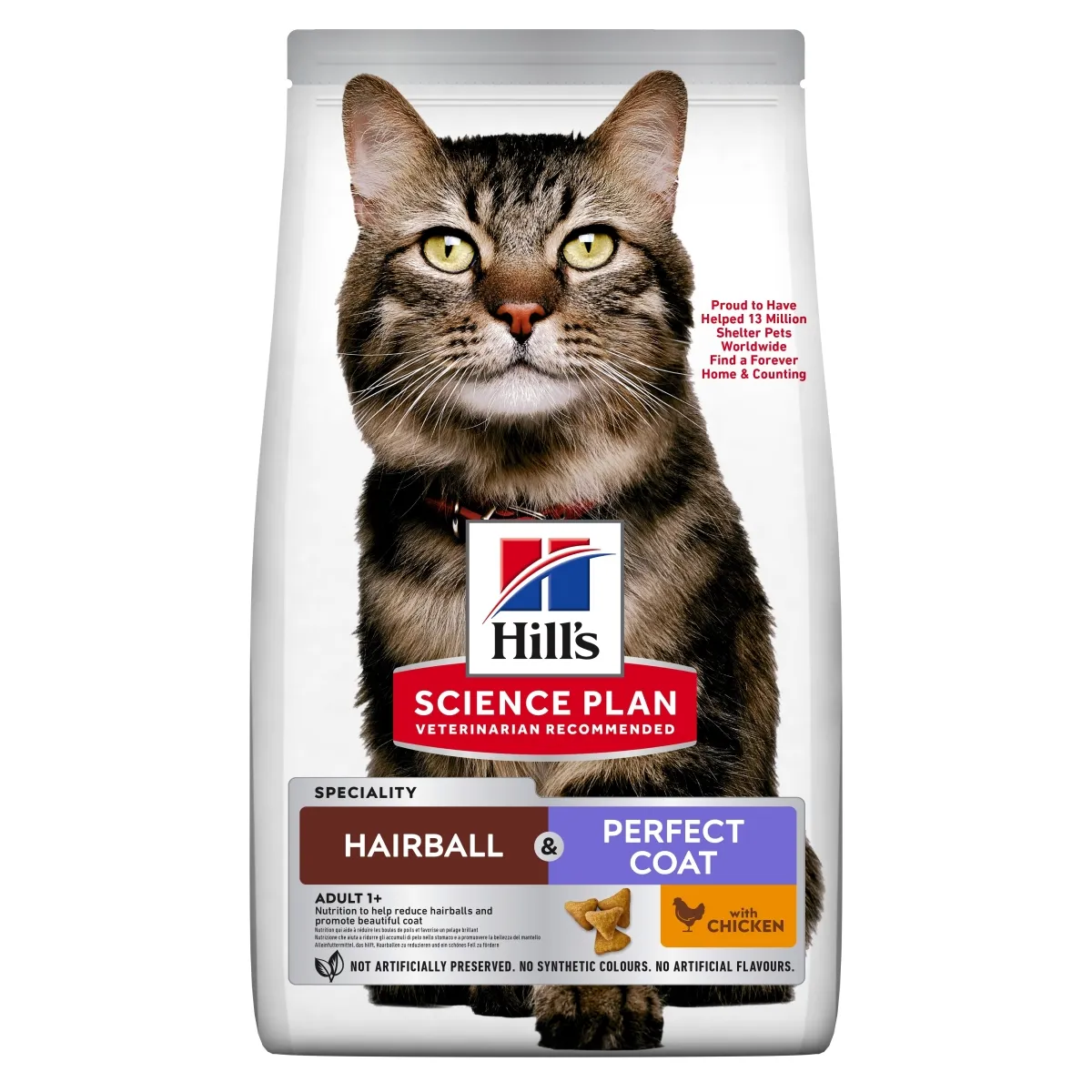 HILLS KASSI TÄISSÖÖT HAIRBALL+PERF.COAT KANA 3KG