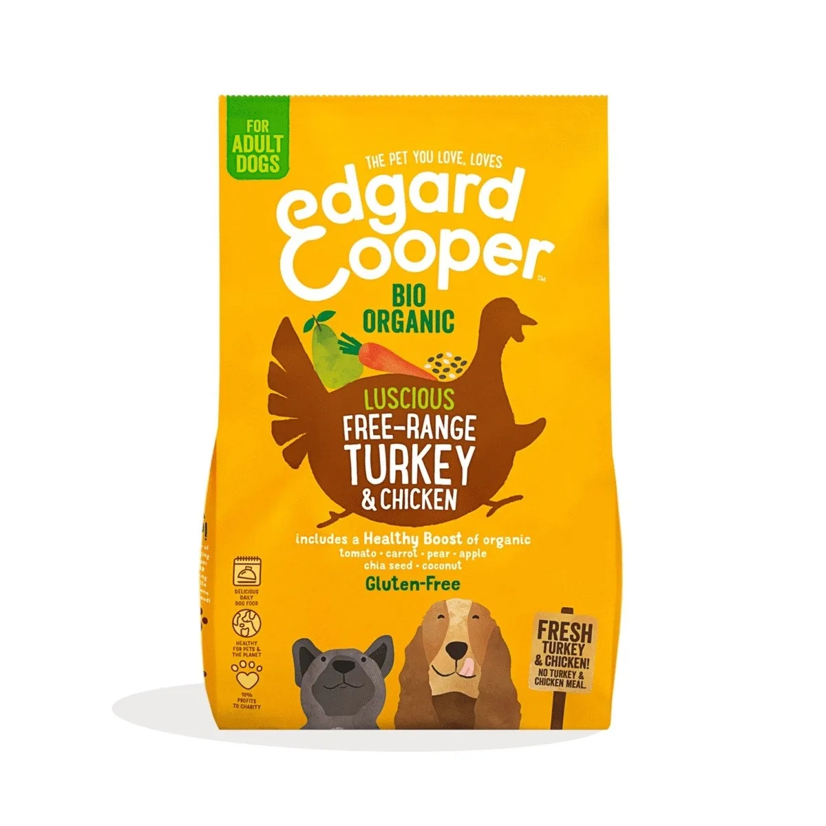 Edgard Cooper Free-Range сухой корм для собак, индейка/курица, 700 г