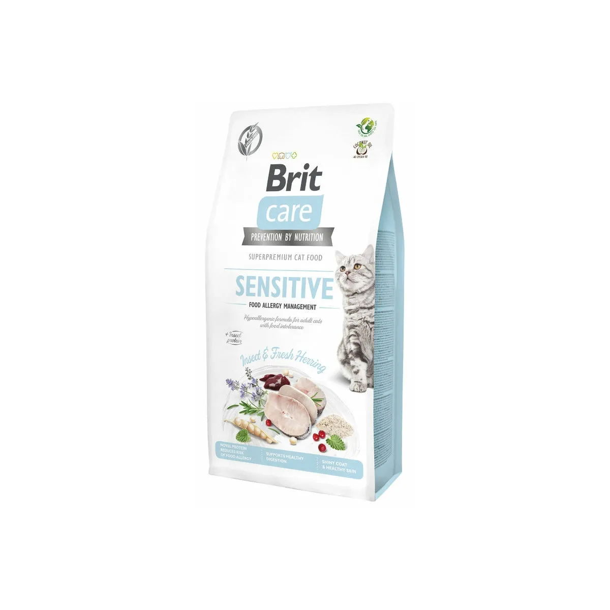 Brit Care Hair&Skin сухой корм для собак, насекомые и сельдь 2кг