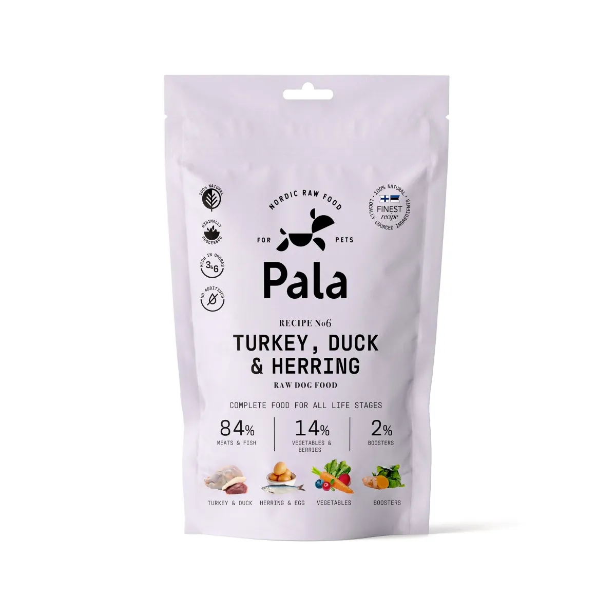 PALA KOERA TOORTOIT KALKUN/PART/HEERINGAS 400G