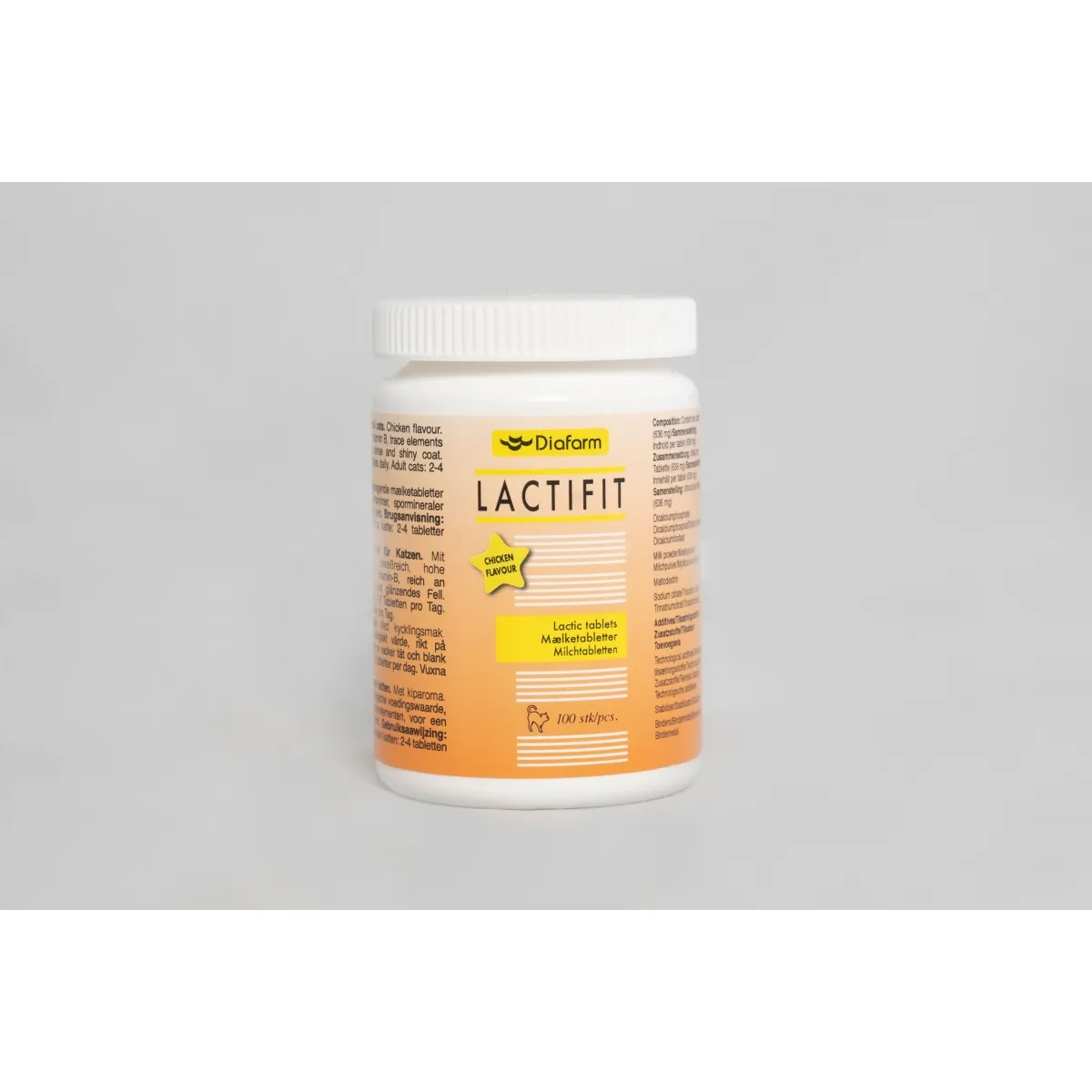 Diafarm Lactifit Lactic с курицей, дополнительный корм для котов N100