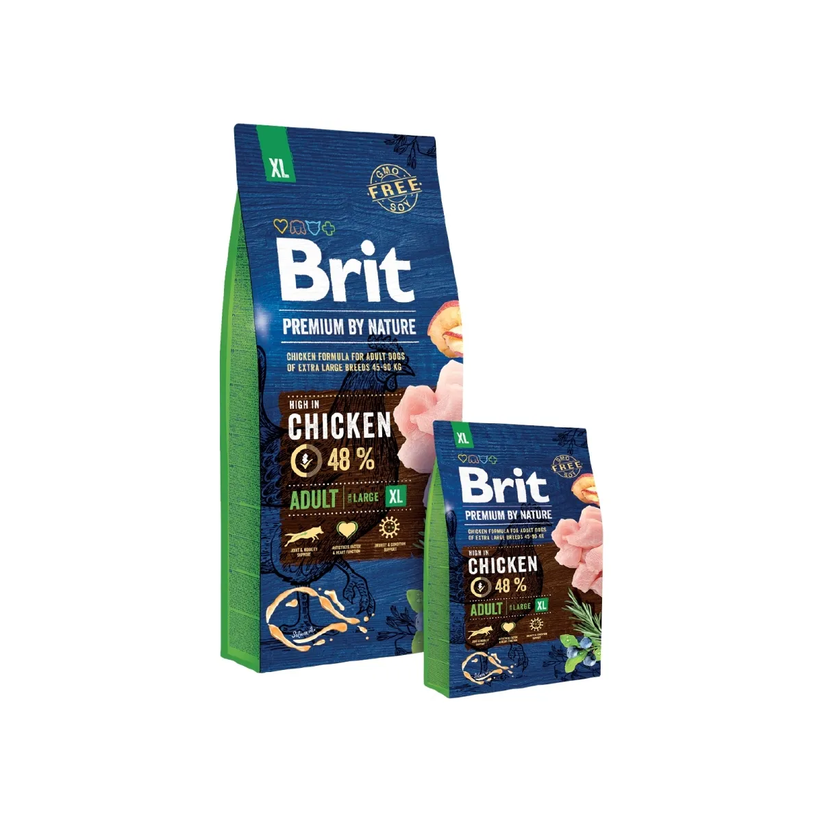 Brit Premium XL сухой корм для собак, курица, 15 кг - Изображение товара 1