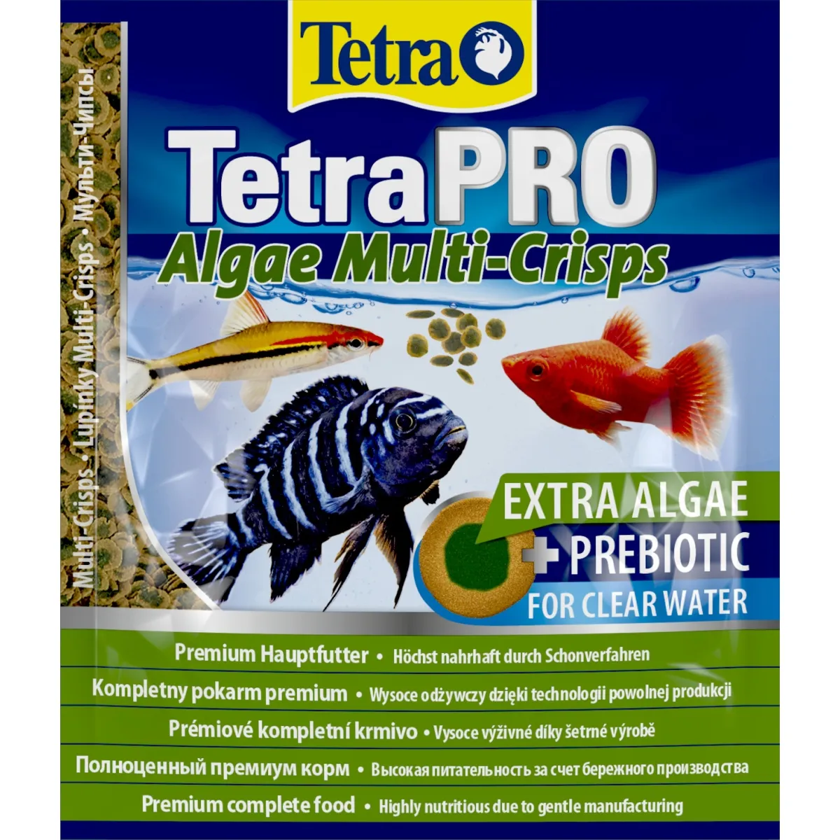 Tetra Tetrapro Algae Multi корм для рыб, чипсы, 12г - Изображение товара