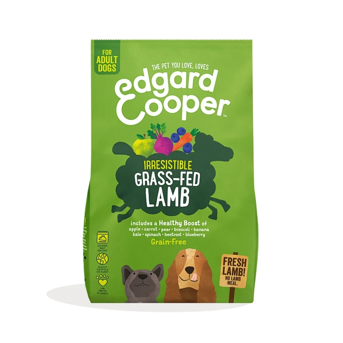 Edgard Cooper Grass-Fed сухой корм для собак, ягненок, 700 г