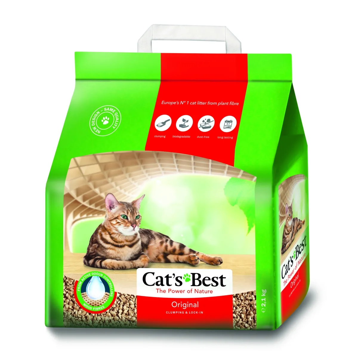 Cats Best Öko Plus наполнитель для кошек, 5 L/2,1 кг