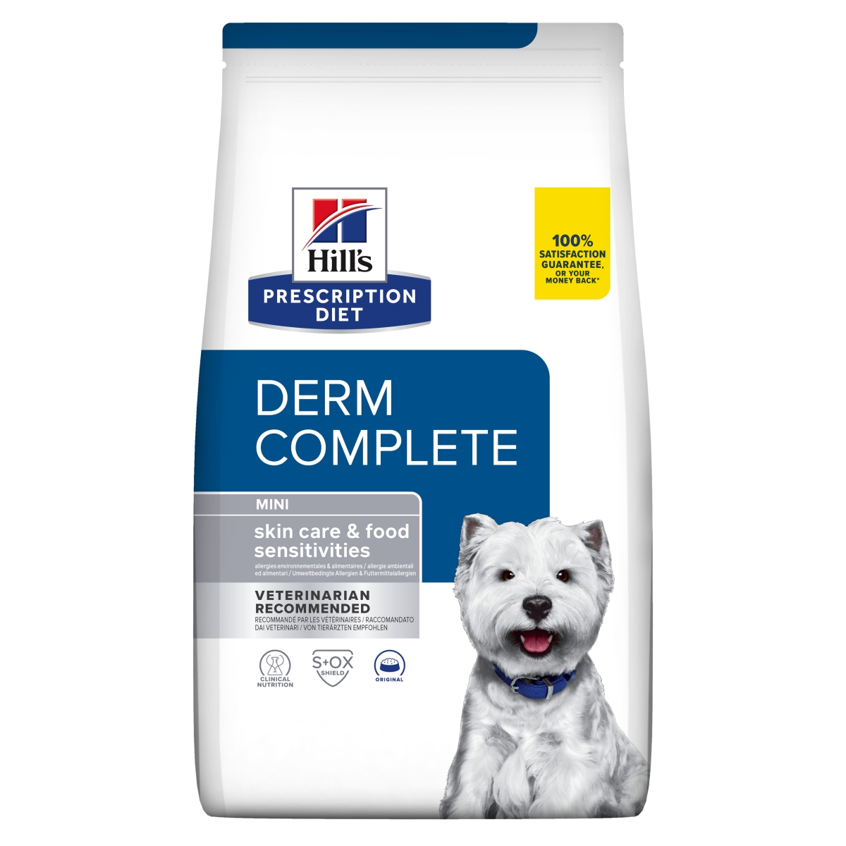 HILLS PD KOERA TÄISSÖÖT DERM COMPLETE MINI 1KG - Изображение товара