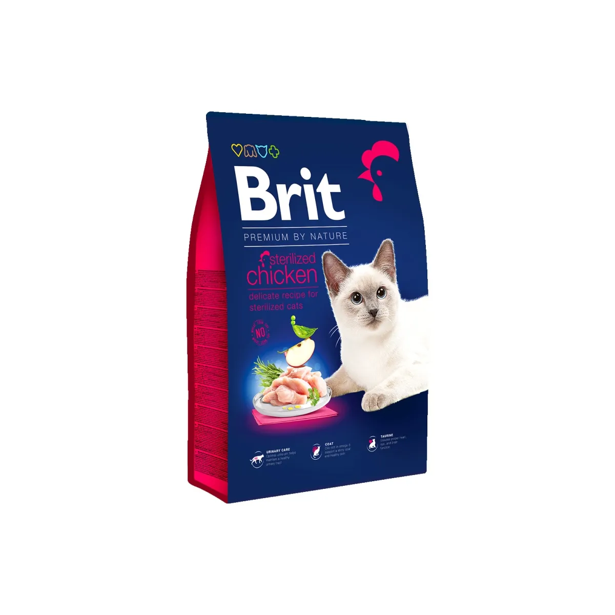 BRIT PREMIUM BY NATURE KASSI TÄISSÖÖT STERILIZED KANA 1,5KG