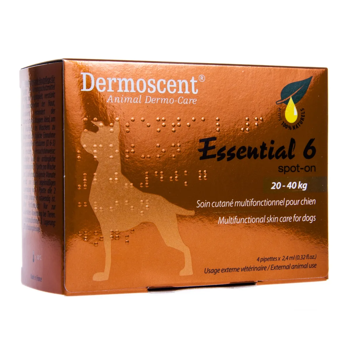 DERMOSCENT ESSENTIAL6 SPOT-ON DOG 20-40KG 2,4ML N4 - Изображение товара