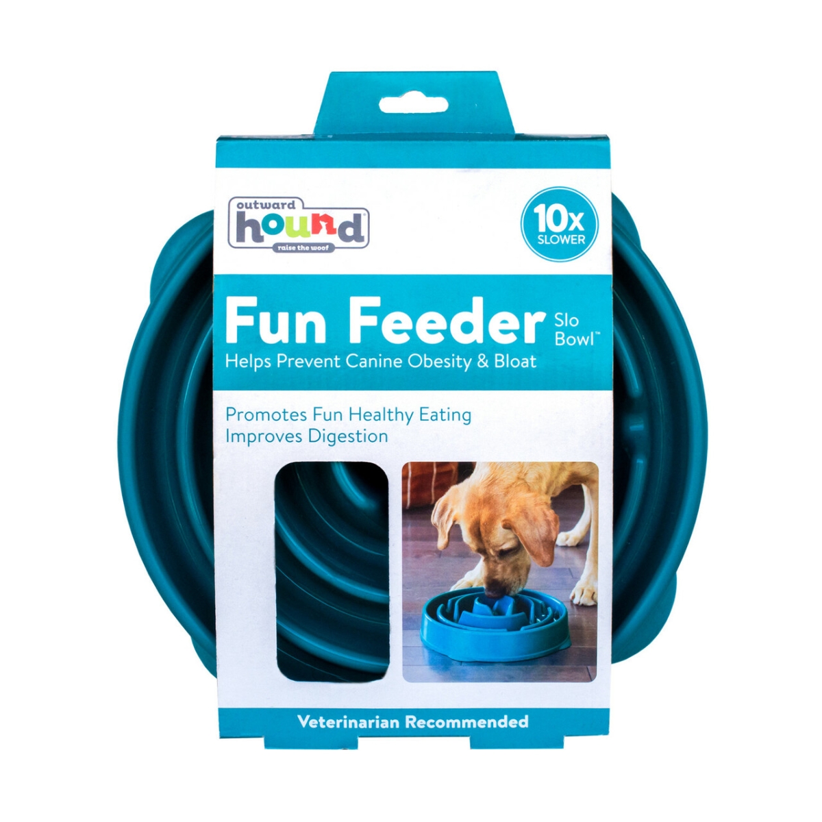 OUTWARD HOUND FUN FEEDER KAUSS AEGLASEKS SÖÖTMISEKS M TÜRKIIS - Изображение товара 1