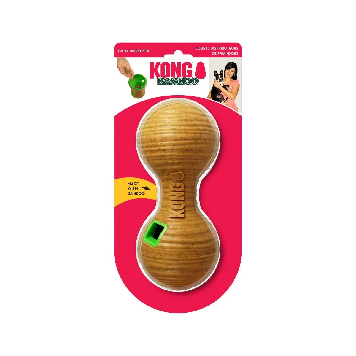 KONG BAMBOO FEEDER KOERA MÄNGUASI TÄIDETAV HANTEL