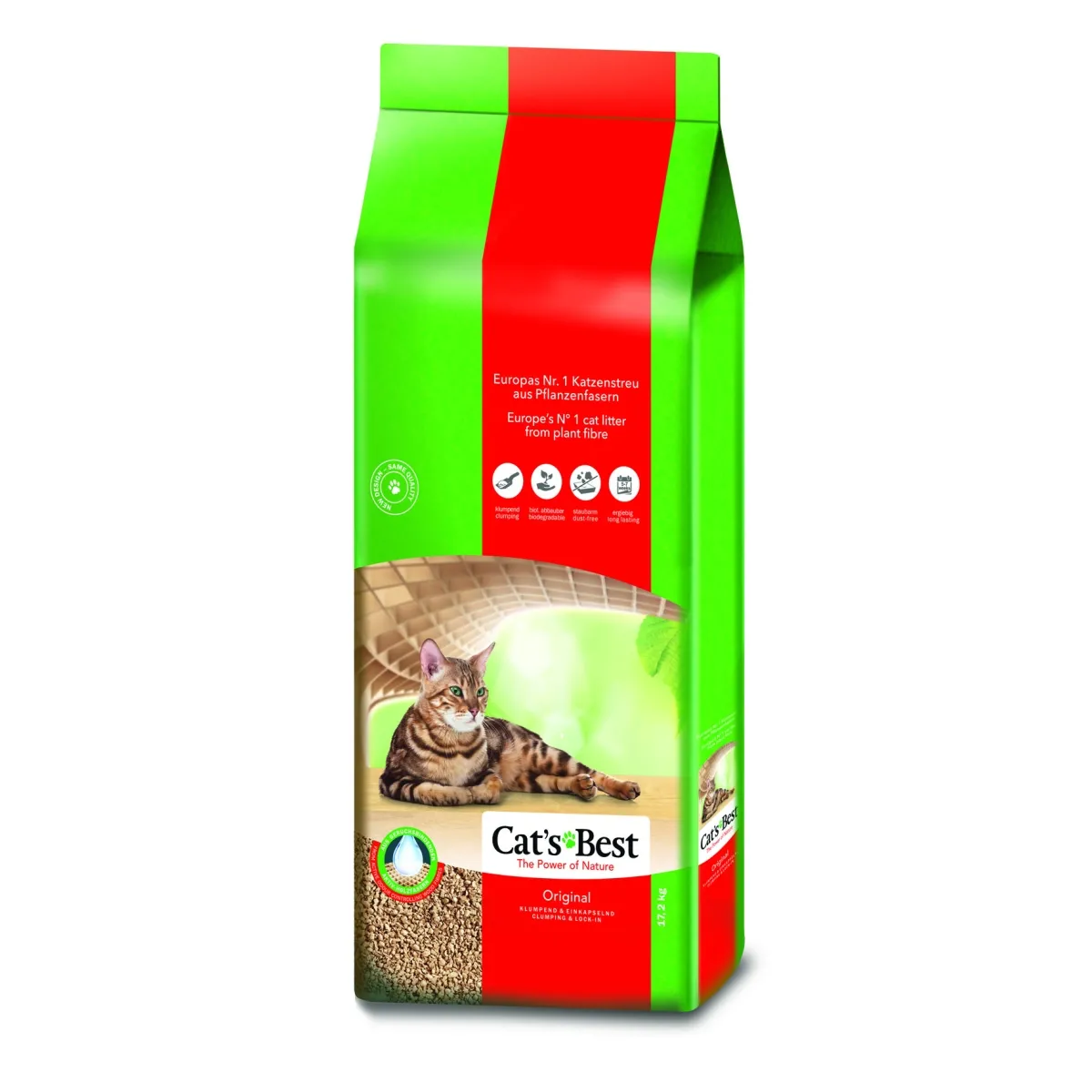 Cats Best Original наполнитель для кошек, 40 L/ 17, 2 kg