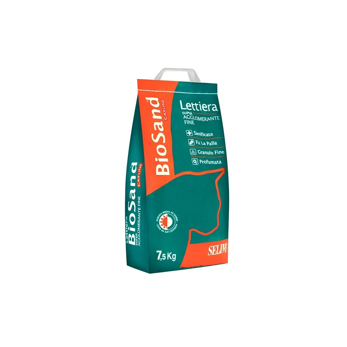 Biosand наполнитель для кошачьего туалета, 7,5 л, зеленый