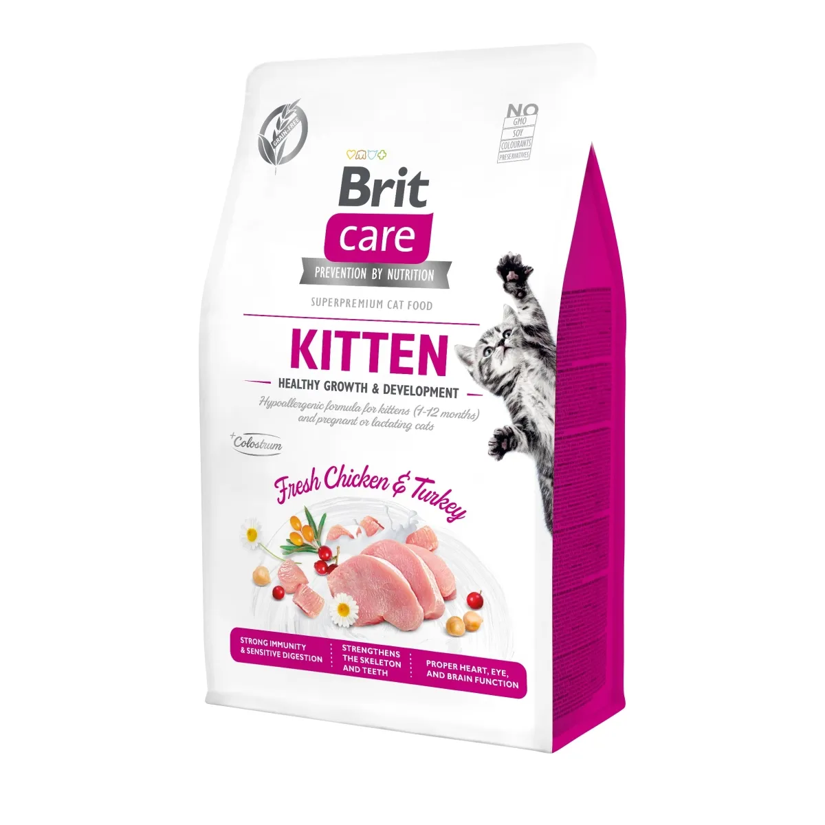 Brit Care полноценный корм для котят курица/индюк 400 г