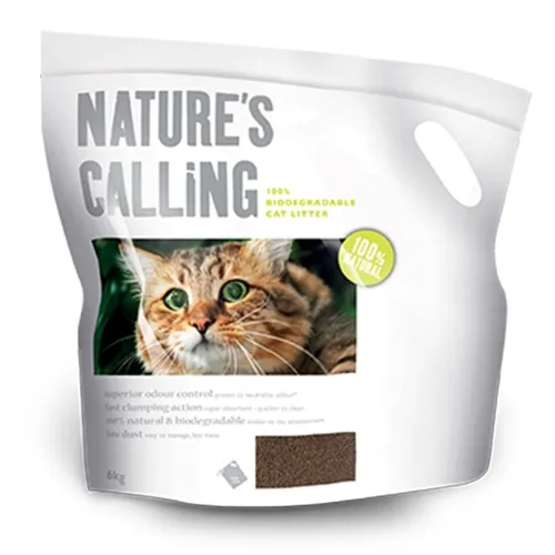 Natures Calling комкующийся наполнитель для кошачьего туалета, 6 кг