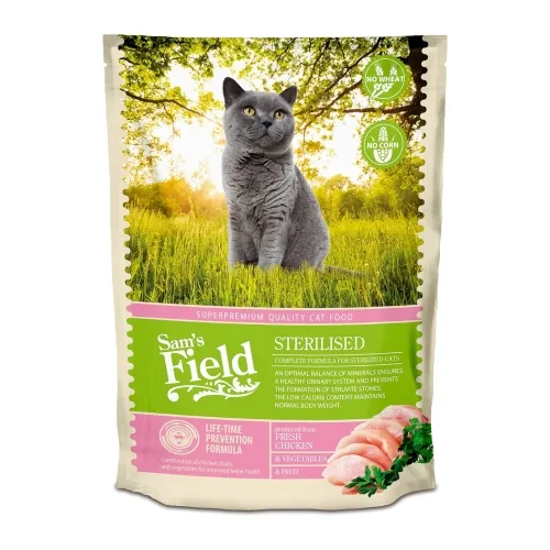 Sam's Field сухой корм для стерилизованных кошек, 400G