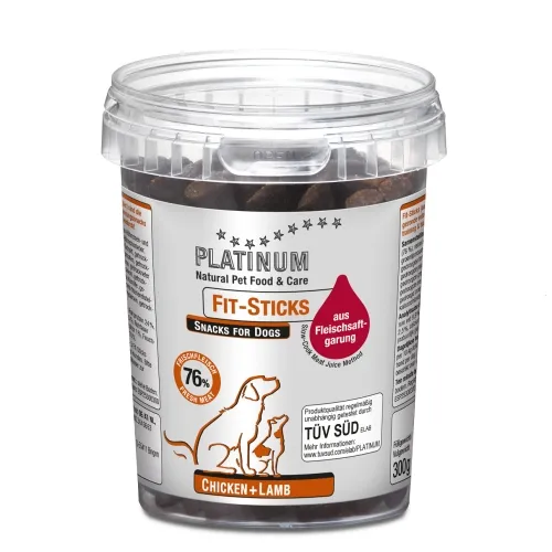 Platinum Fit Sticks лакомство для собак, курица/индейка, 300 г