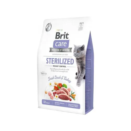 BRIT CARE KASSI TÄISSÖÖT STERILIZED WEIGHT CONTROL 2KG