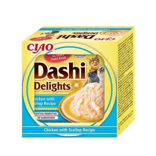 CHURU KASSI TÄIENDSÖÖT DASHI DELIGHTS KANA/KAMMKARP 70G N1 #