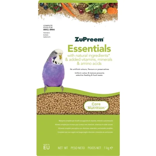 ZUPREEM LINDUDE TÄISSÖÖT ESSENTIALS SMALL BIRDS 1KG