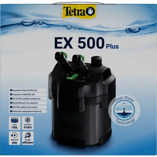 TETRA AKVAARIUMI FILTER EX 500 PLUS  EXTERNAL FILTER UP TO 100L