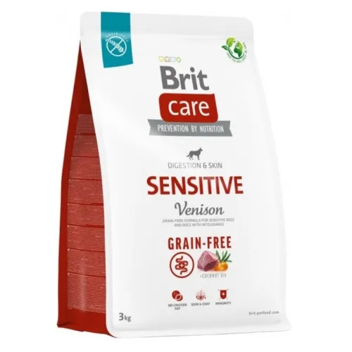 BRIT CARE KOERA TÄISSÖÖT SENSITIVE HIRV 3KG