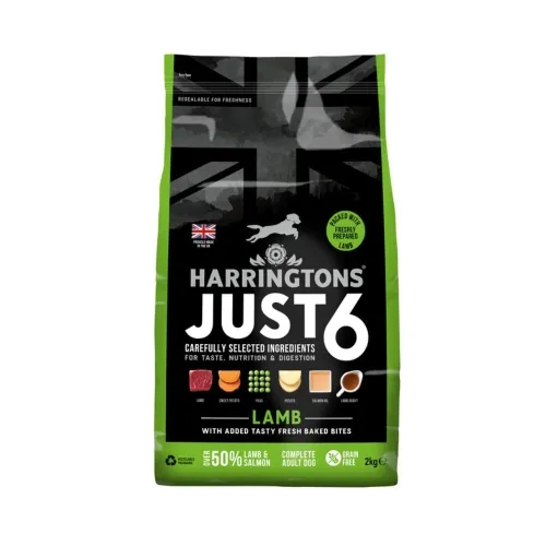 HARRINGTONS JUST6 KOERA TÄISSÖÖT LAMMAS 2KG #