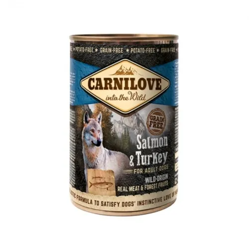 Carnilove Wild Meat консервы для собак, лосось/индейка, 400 г