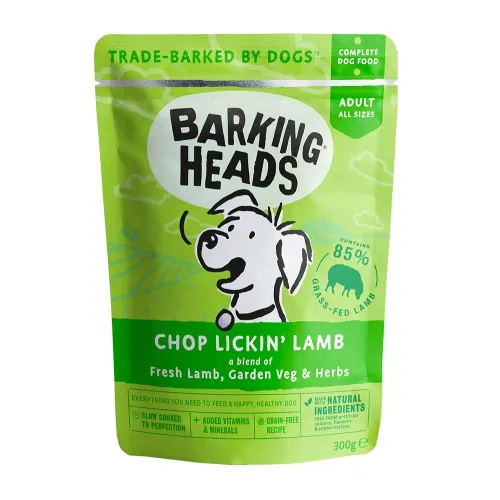 Barking Heads Chop Lickin влажный корм для собак, ягненок, 300 г