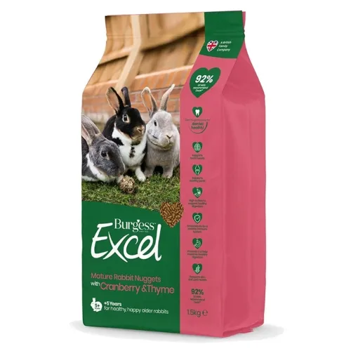 BURGESS EXCEL KÜÜLIKU TÄISSÖÖT MATURE CRAN & THYME1,5KG