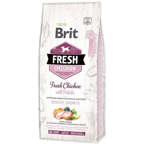 Brit Fresh сухой корм для щенков, курица/картофель, 2,5 кг