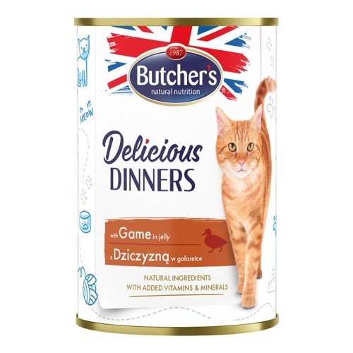 Butcher's консервы Delicious Dinners с кусочками дичи в желе 400г