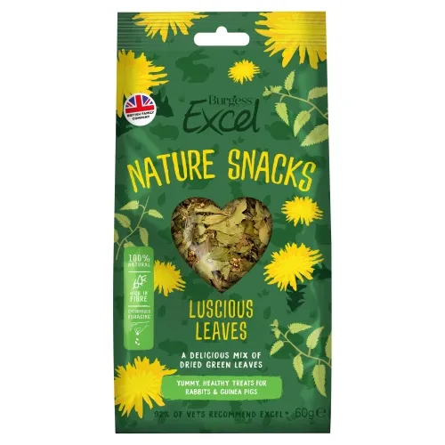 BURGESS EXCEL VÄIKELOOMA MAUIS LUSCIOUS LEAVES 60G