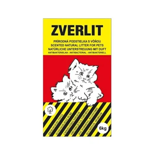 Zverlit кошачийй наполнитель, 1-4 мм, бентонит, ароматизированный, 6кг