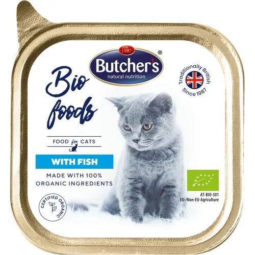 Butcher's консервы для кошек Cat Bio с рыбой 85г