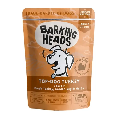 Barking Heads Top Dog влажный корм для собак, индейка, 300 г