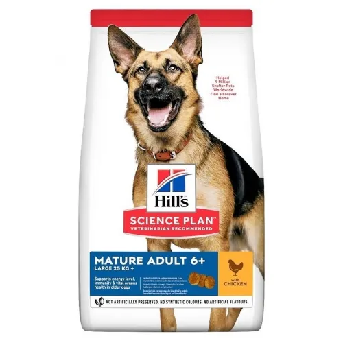 Hills Canine Mature 6+ - сухой корм для собак, курица, 14 кг