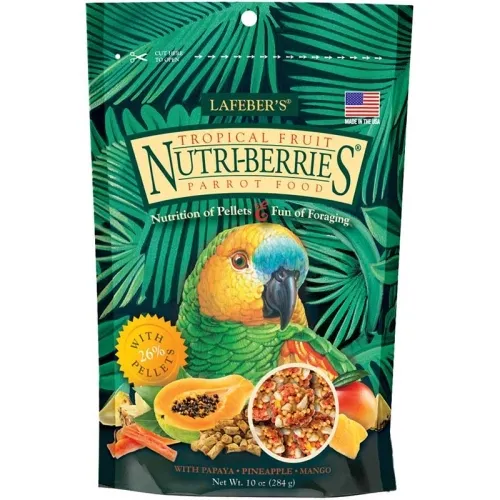 NUTRI-BERRIES LINDUDE TÄISSÖÖT TROPICAL FRUIT PARROT 284G