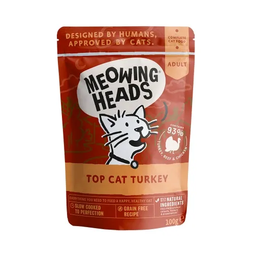 Meowing Heads Top Cat влажный корм для кошек, индейка, 100 г