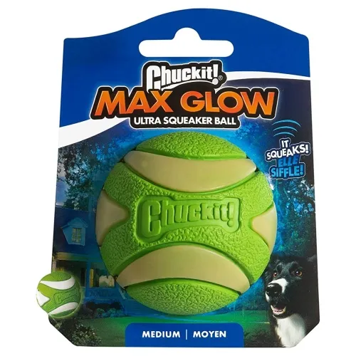 CHUCKIT KOERA MÄNGUASI PALL MAX GLOW ULTRA M ROHELINE